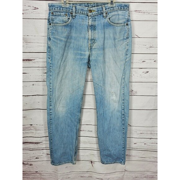 Levi Strauss Men’s‎ 36x32 Faded Distressed Blue Jeans - Picture 2 of 10